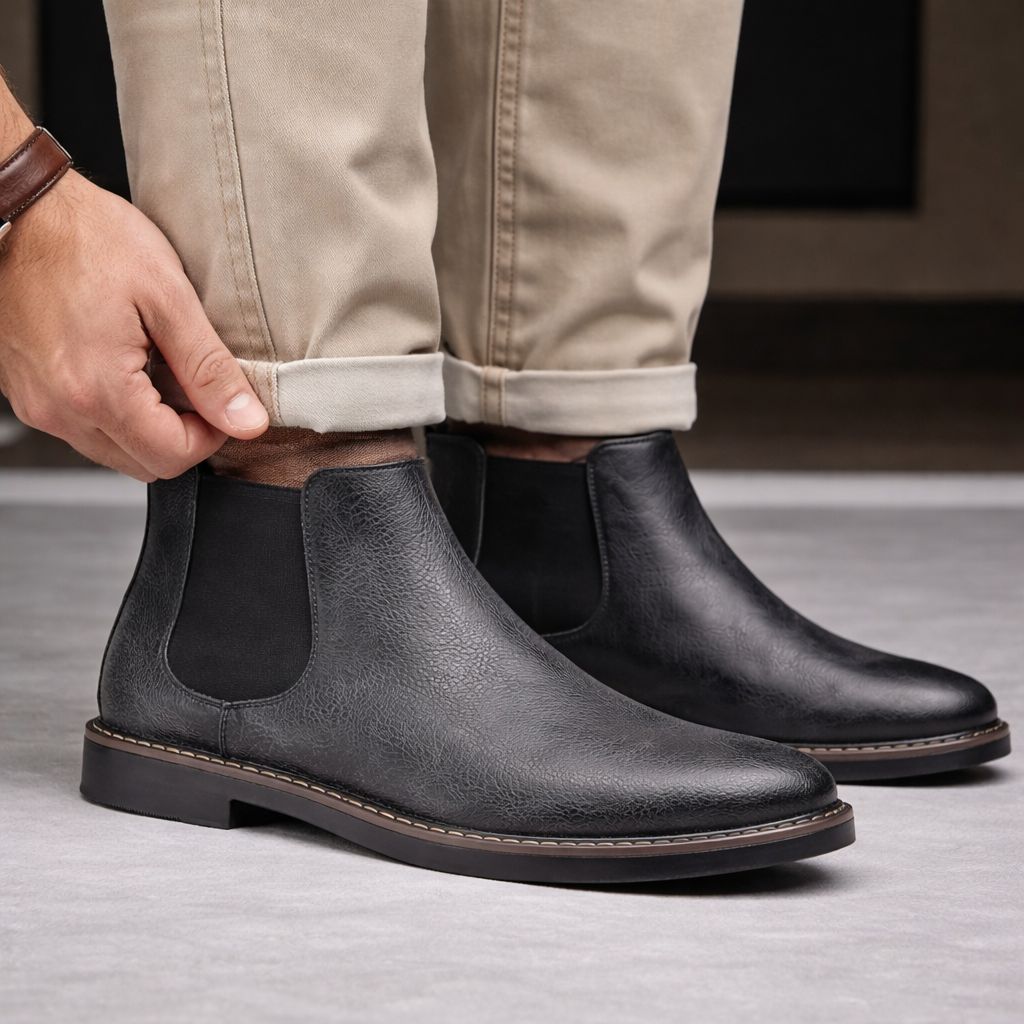 Bota Chelsea Elegante de Cuero para Hombre