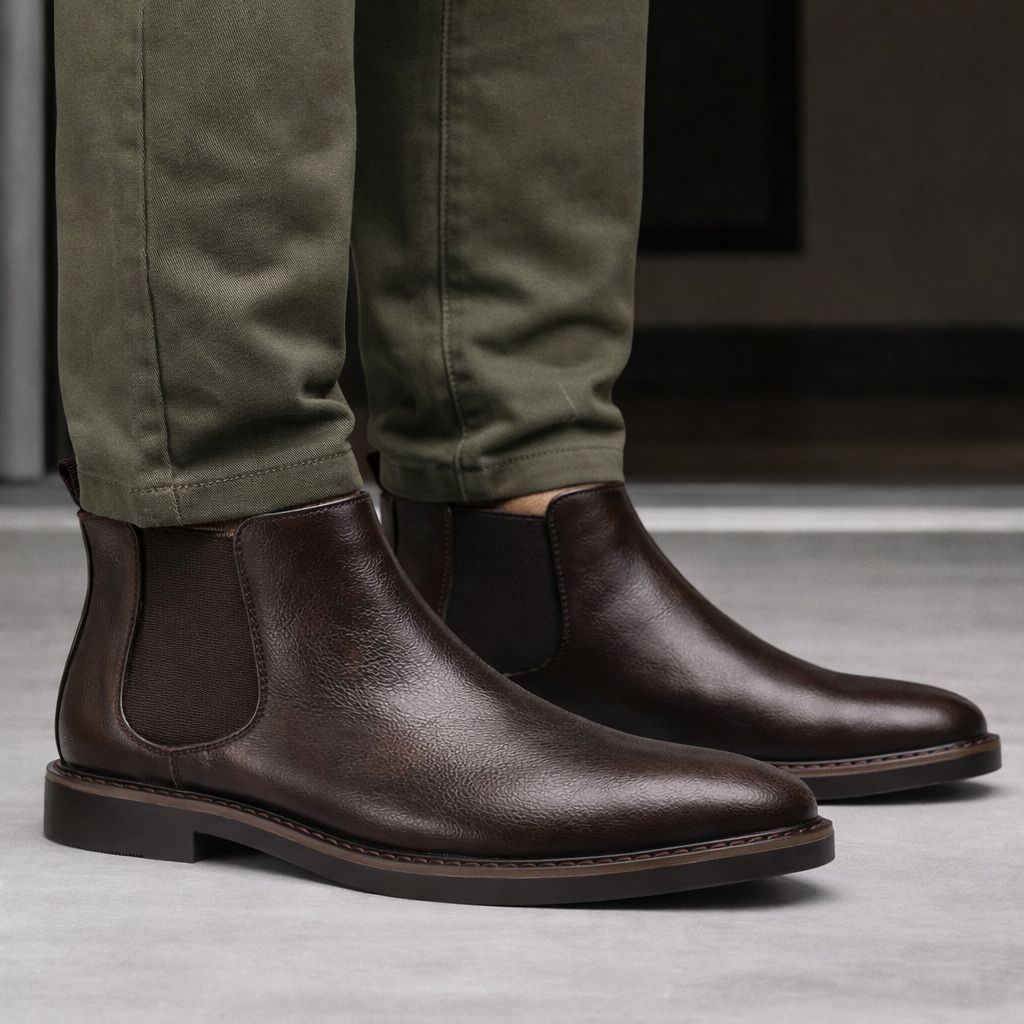 Bota Chelsea Elegante de Cuero para Hombre