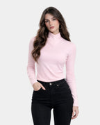 Top elegante de cuello cruzado