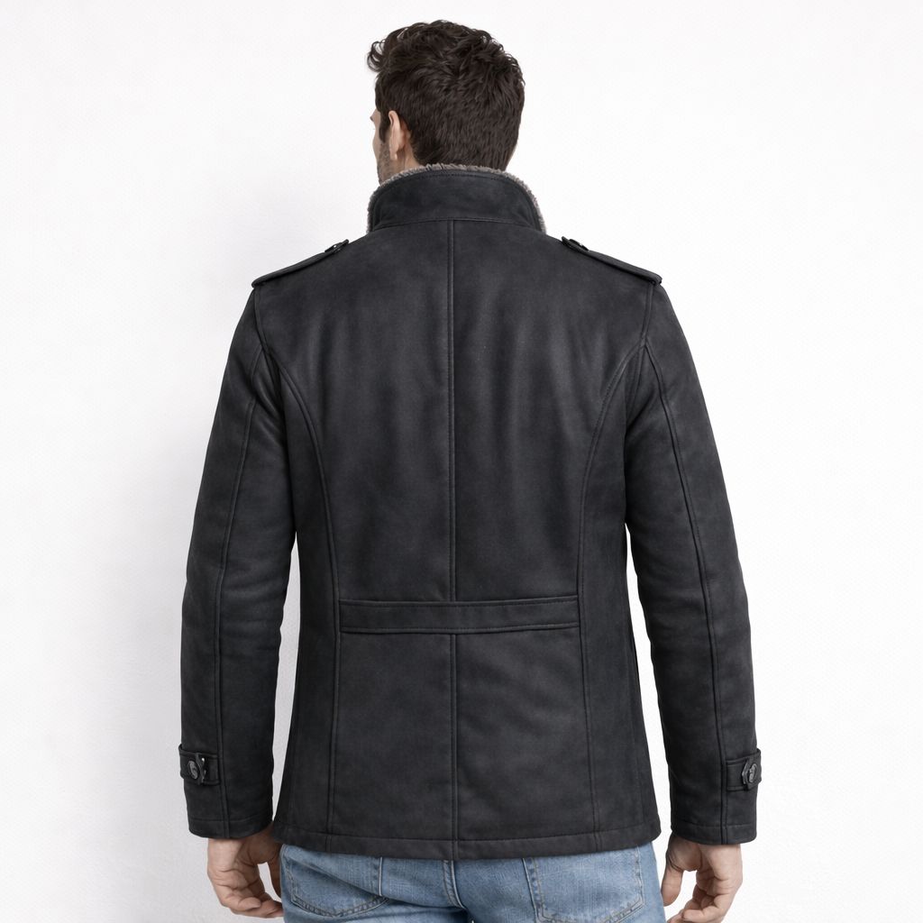 Chaqueta de Cuero Elegante para Hombre